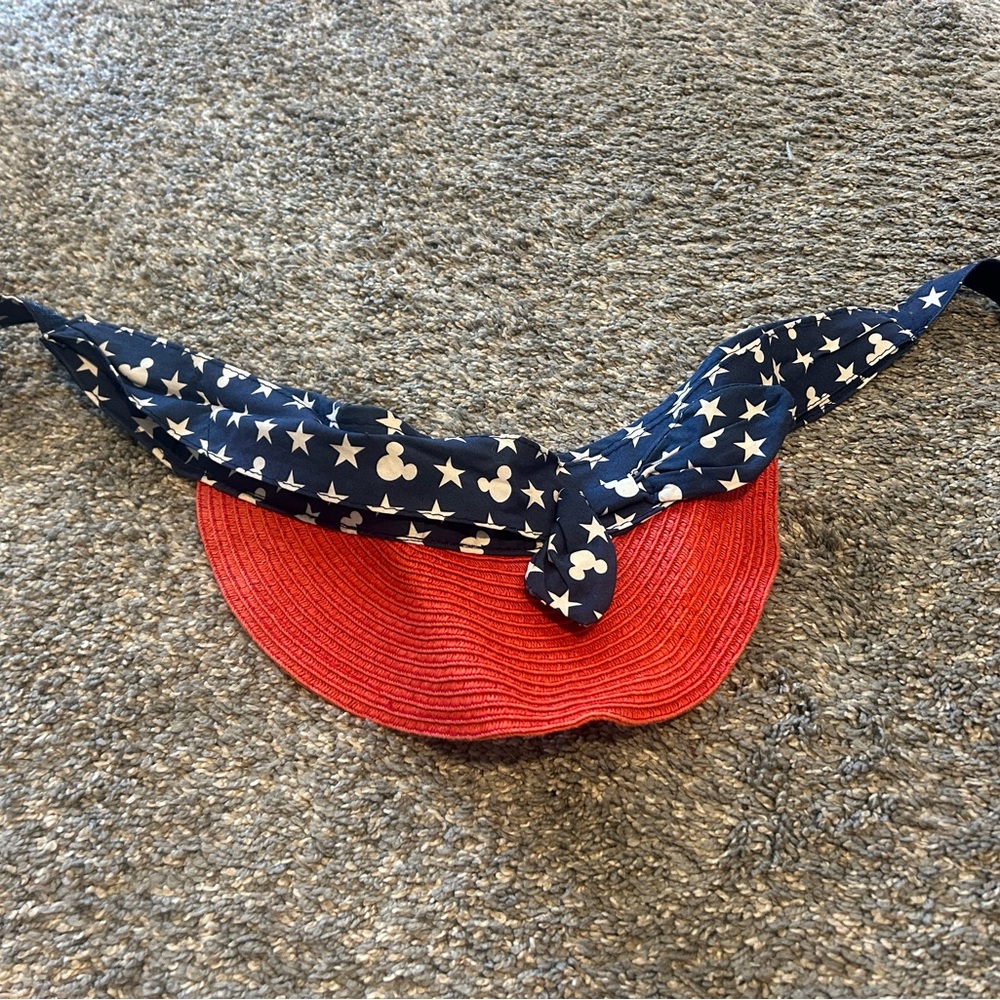 Disney Red and Blue Hat with Mouse and Star Design